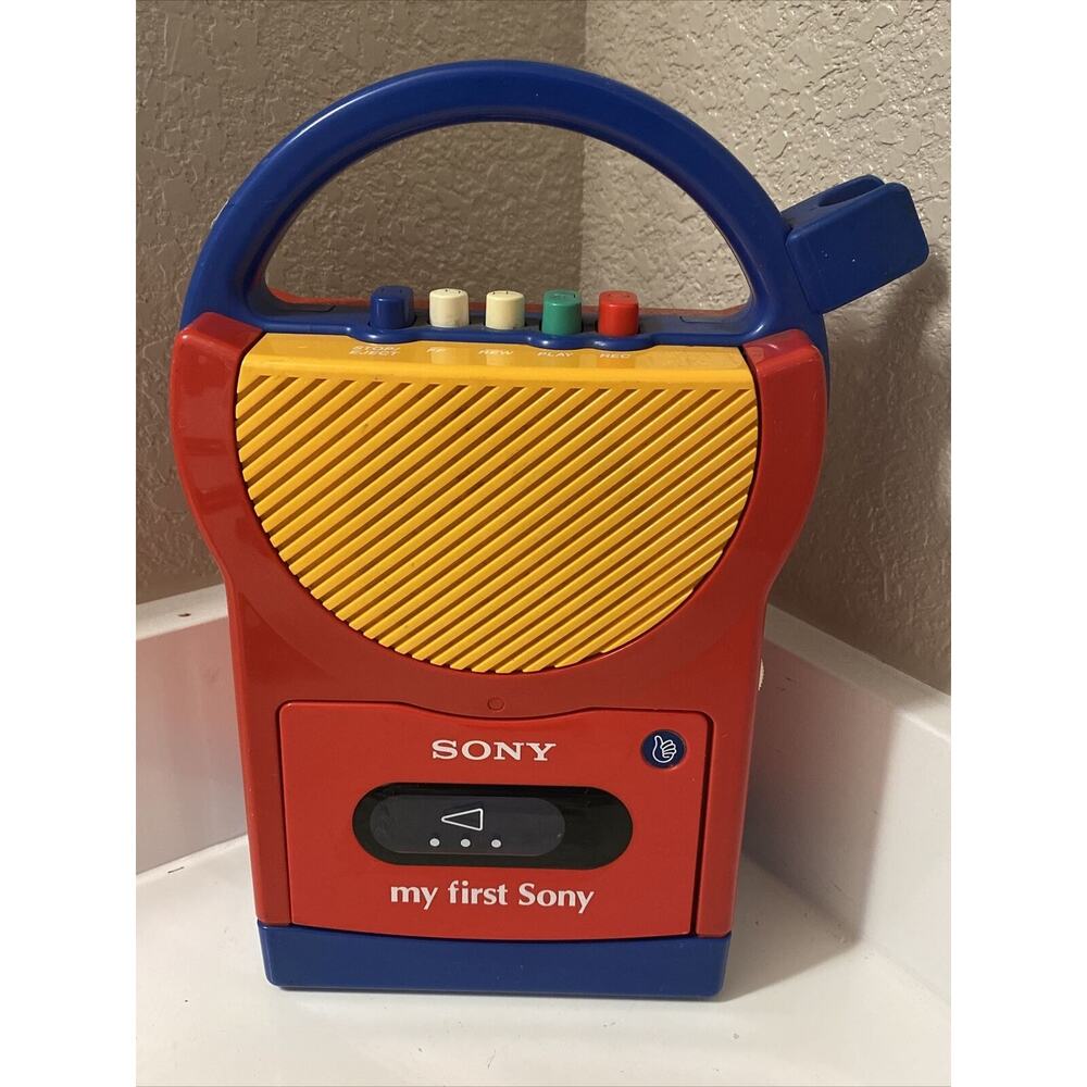 Vintage My First SONY TCM-4600 Cassette Player Recorder NO Mic WORKS *READ*